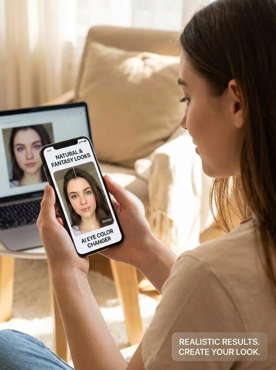 ai eye color changer by weshop ai