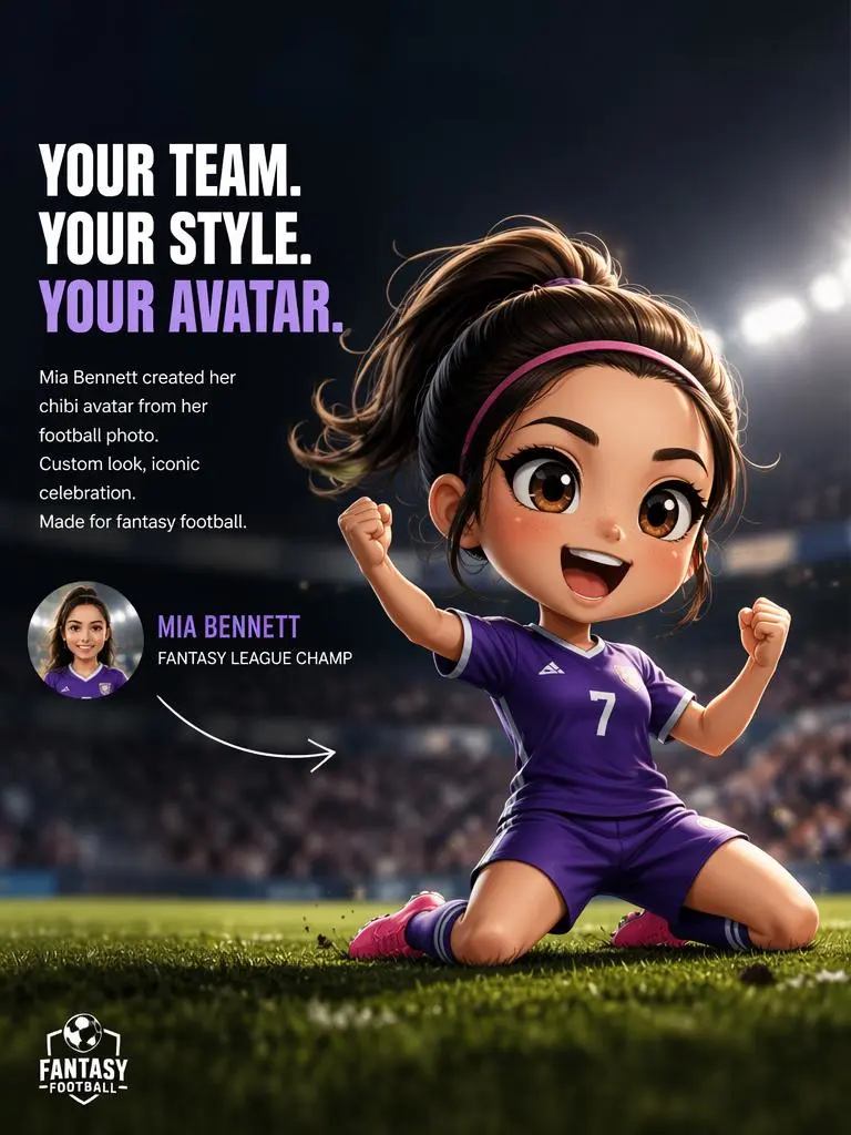 avatar chibi de jugador de fútbol