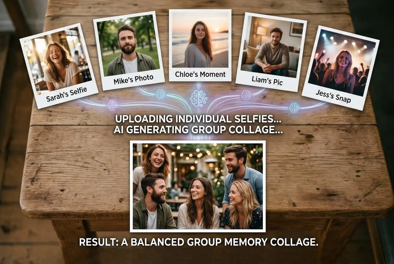 ai group photo generator by weshop ai