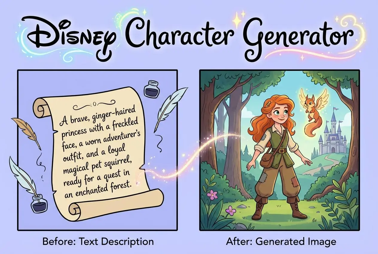 disney character generator by weshop ai