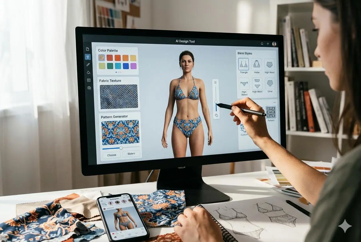 дизайн бикини от weshop ai