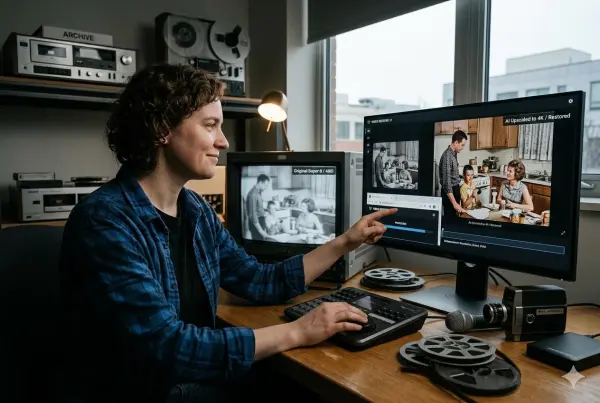 ai video resolution enhancer by weshop ai