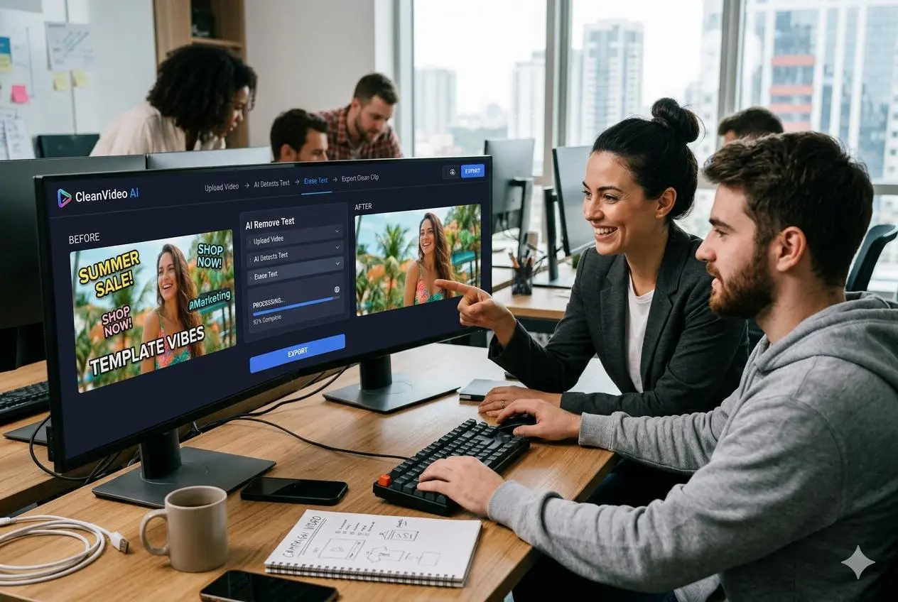 eliminador de texto de video con IA de WeShop AI