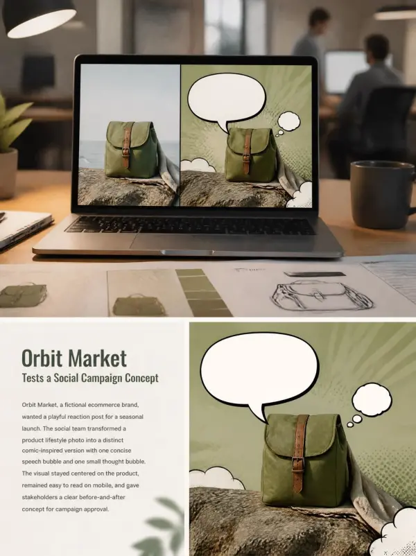 Orbit Market Tests a Social Campaign Concept