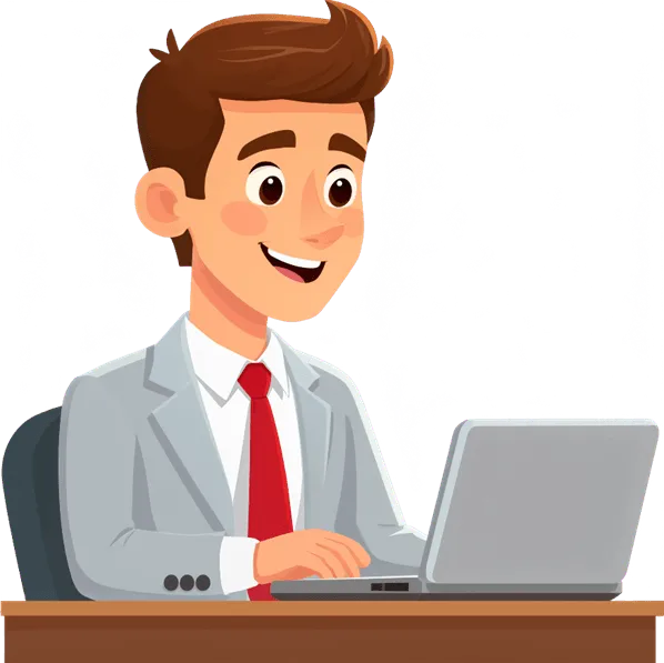 Transparent office character generated by Qwen-Image-2.1