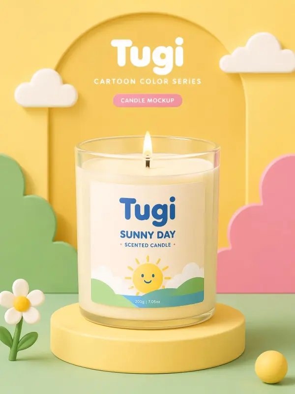 candle mockup generator by weshop ai