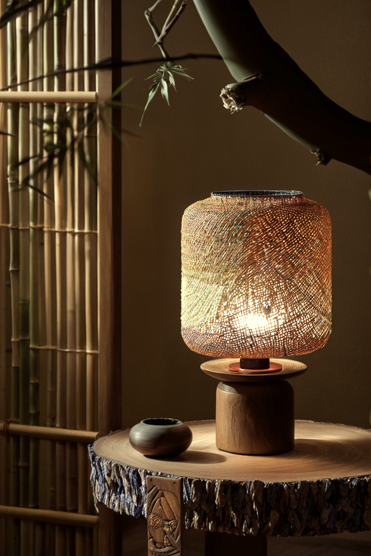 Location - New Chinese-style bamboo tea bar