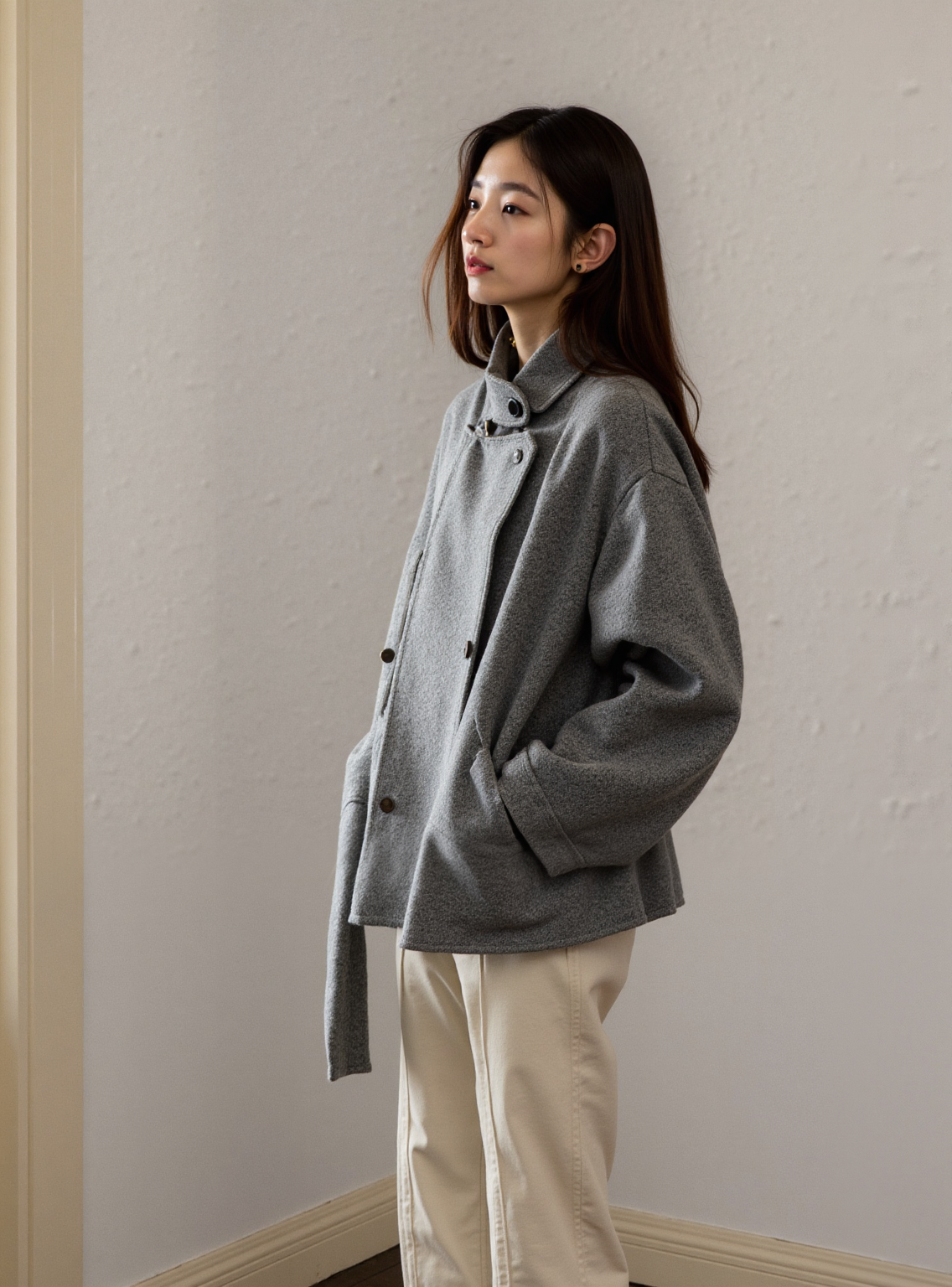 Location - Minimalist white wall room