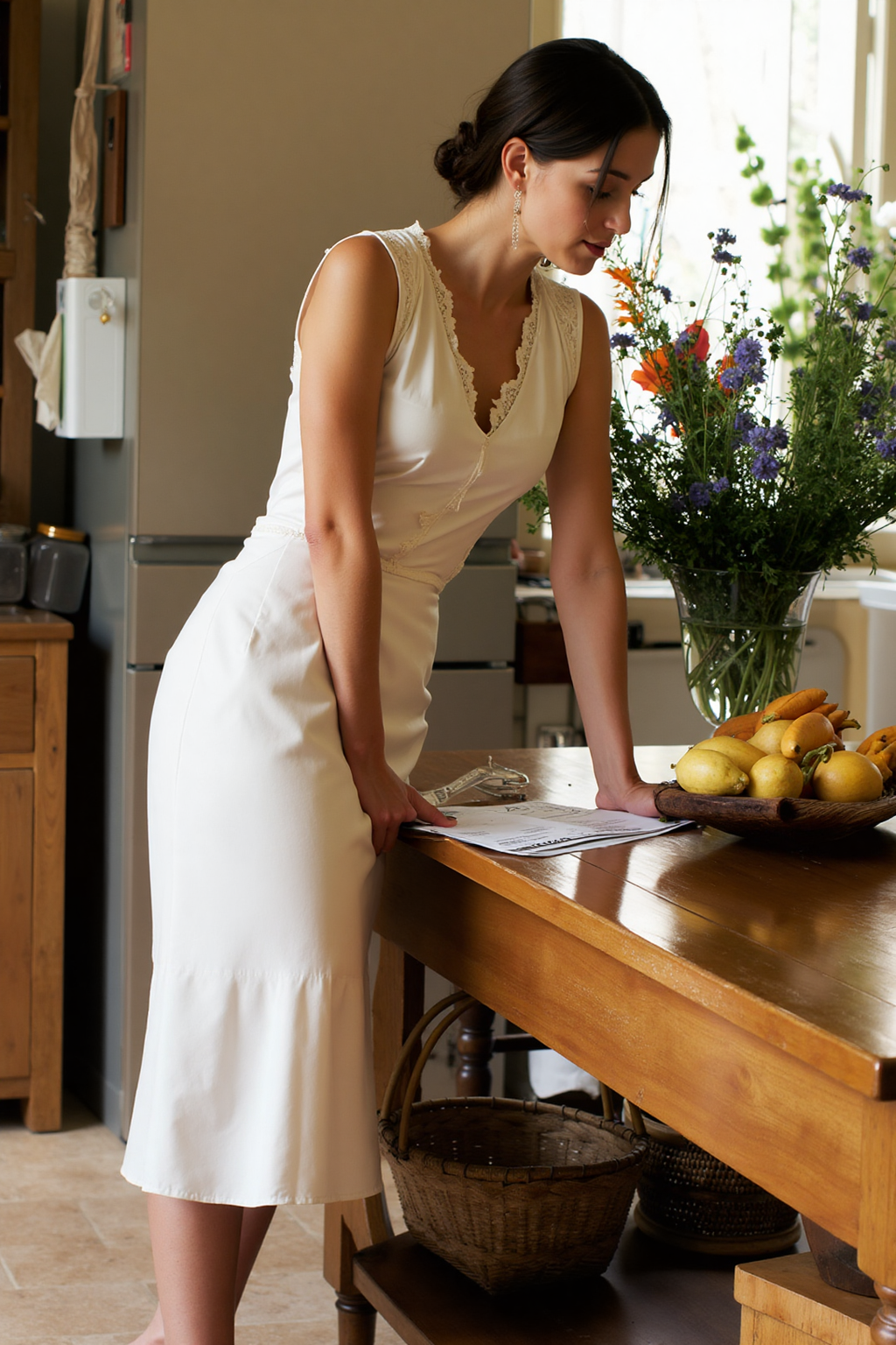 Location - Cozy kitchen with flowers