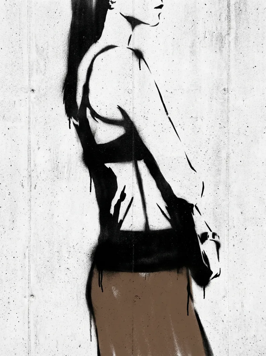 ai spraypaint stencil by weshop ai