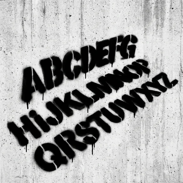 ai spraypaint stencil by weshop ai