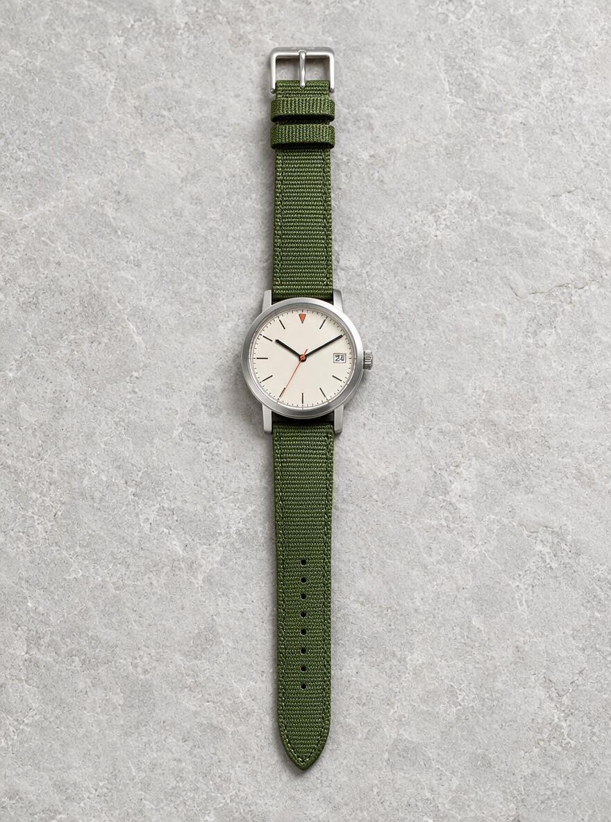 Seedream 5.0 Pro olive nylon watch strap edit