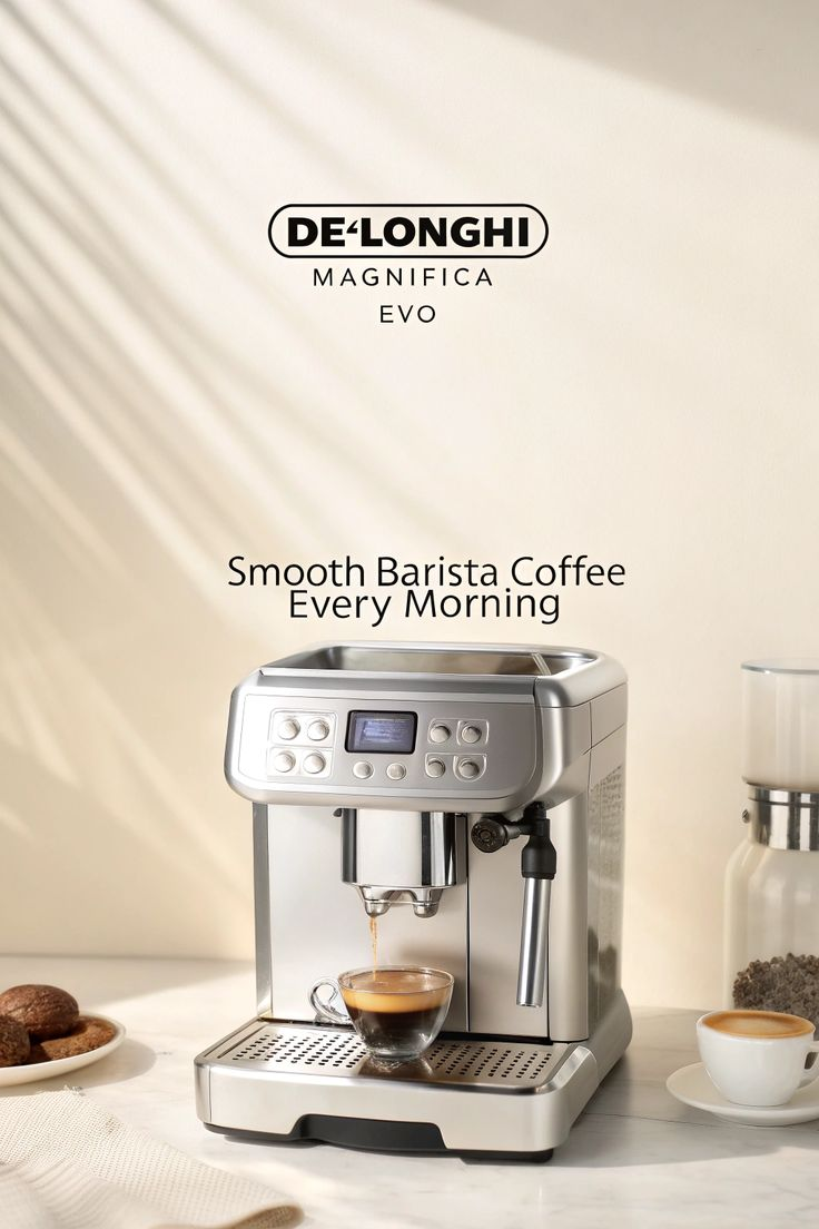 Coffee machine displayed in the original product advertisement