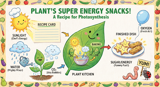 English photosynthesis infographic generated with Nano Banana