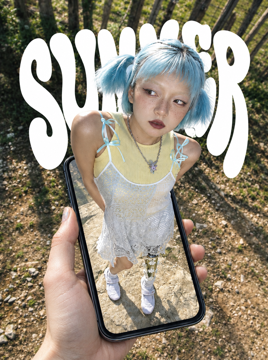 Blue Hair Summer Fashion