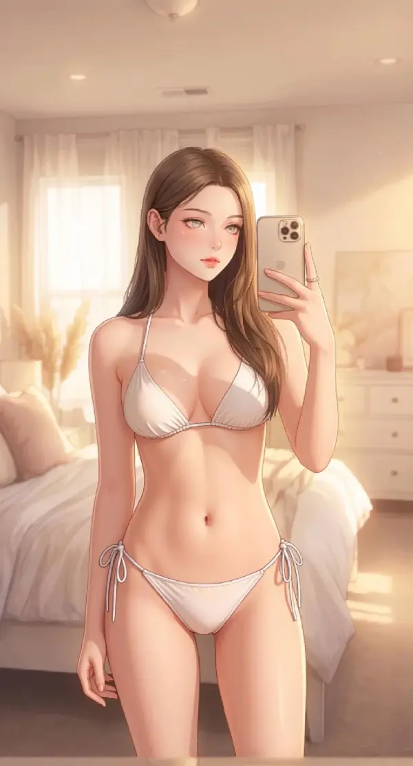 cute anime girl ai bikini by weshop ai