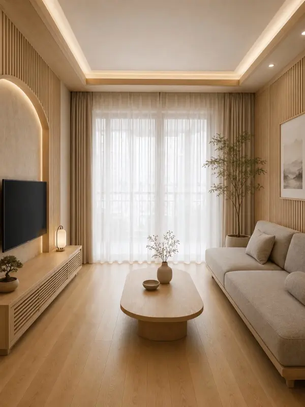 living room design by weshop ai