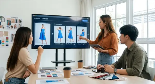 changeur de pose IA par WeShop AI