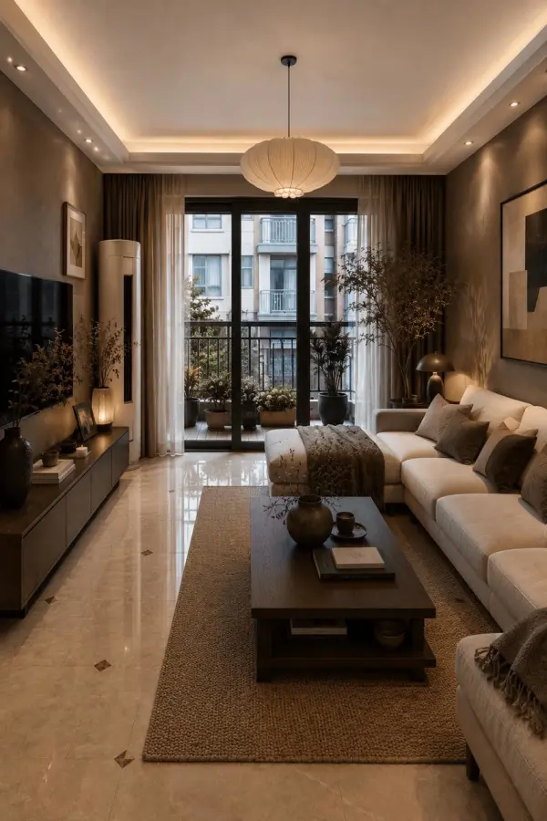 living room design by weshop ai