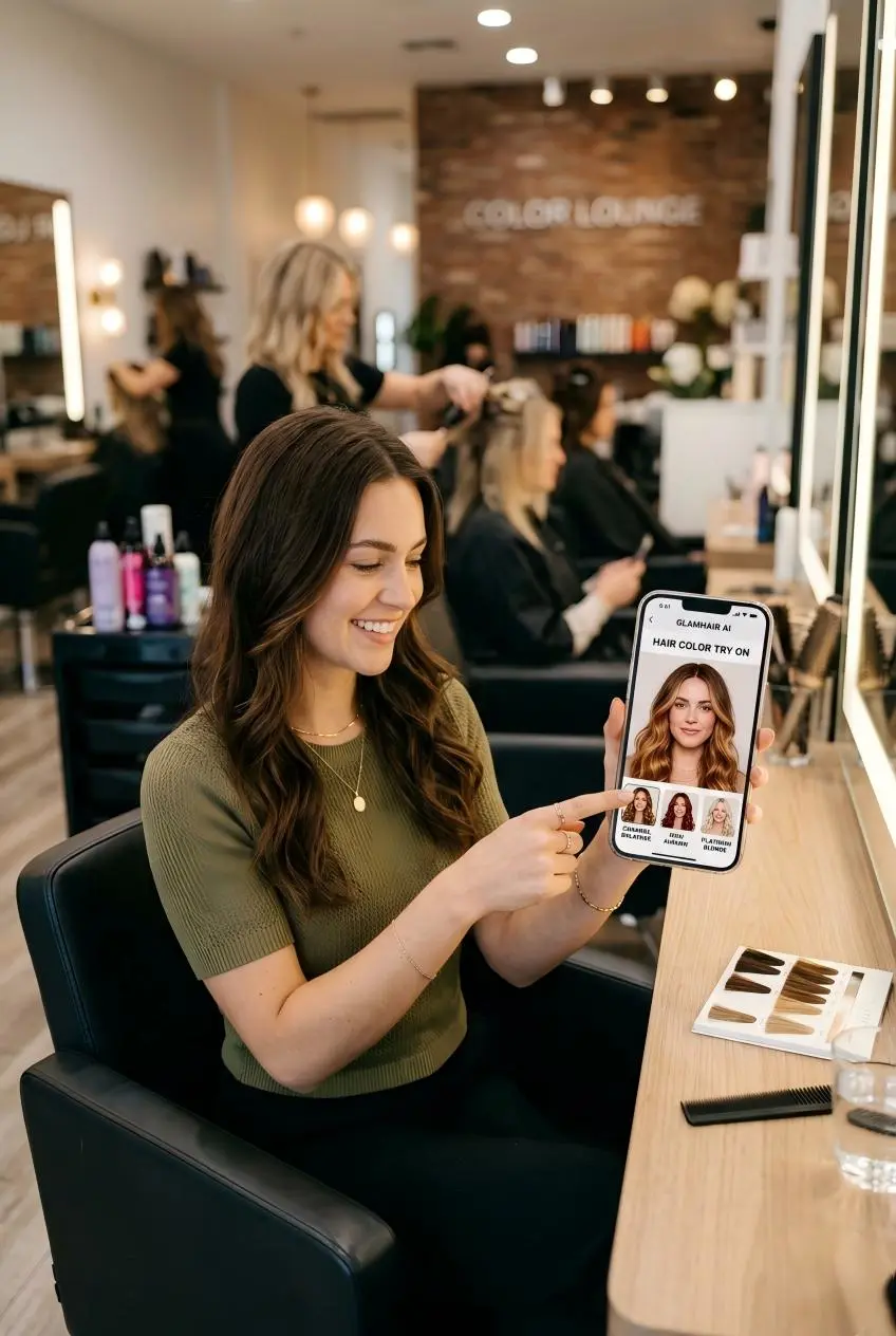 ai hair color try on by weshop ai