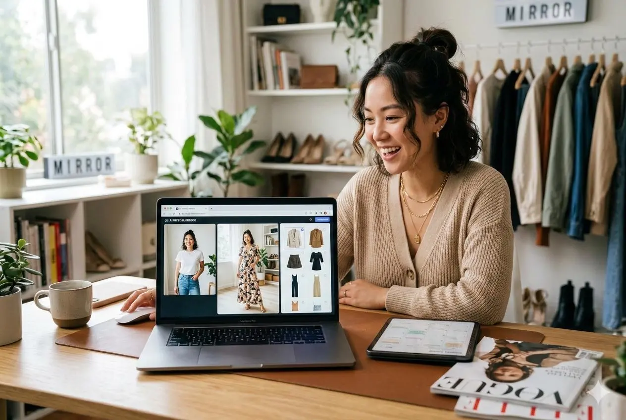 espelho virtual por WeShop AI