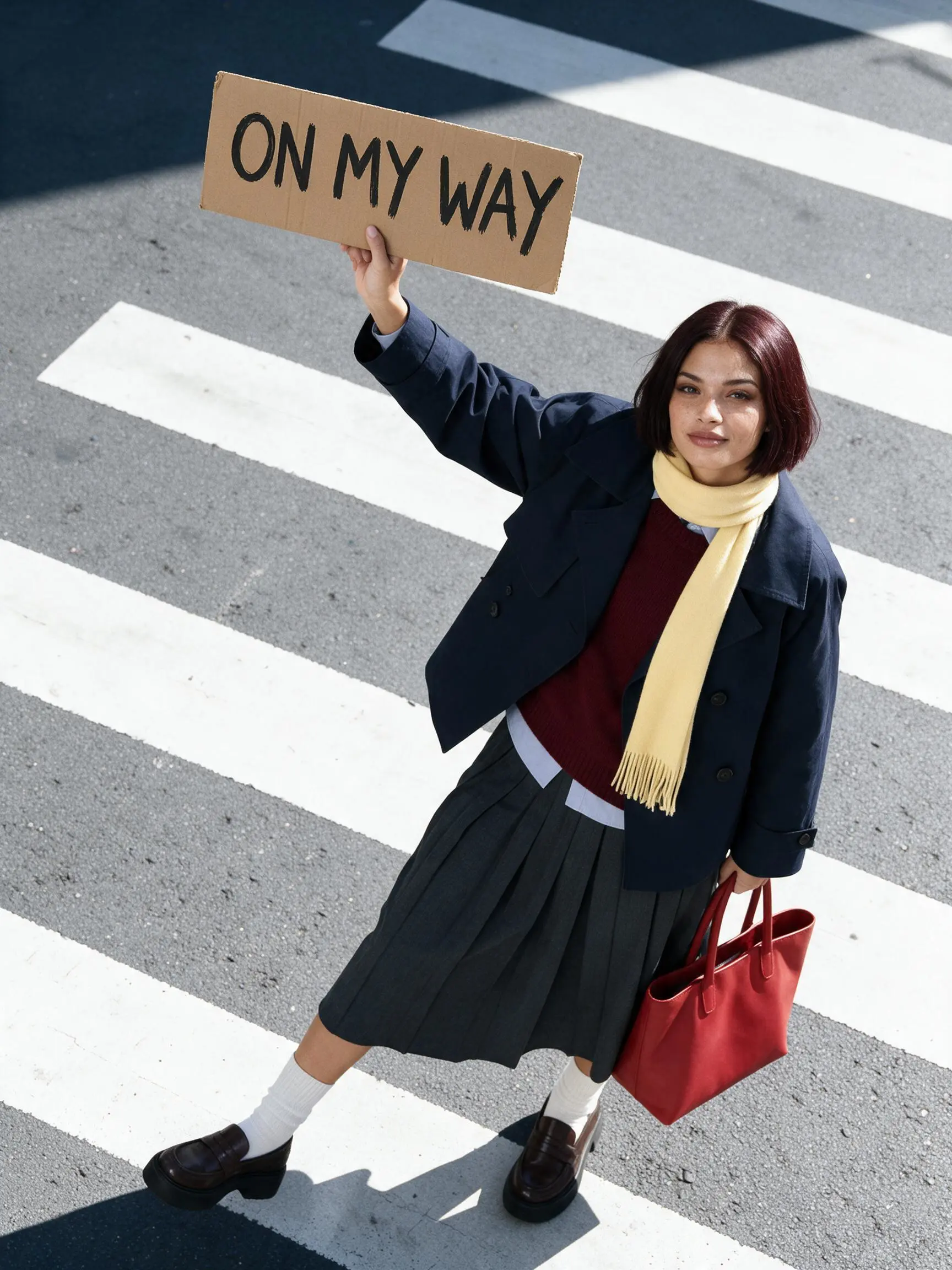 Turn a Studio Model Photo Into an Overhead Commuter Fashion Campaign With Seedream 5.0 Pro