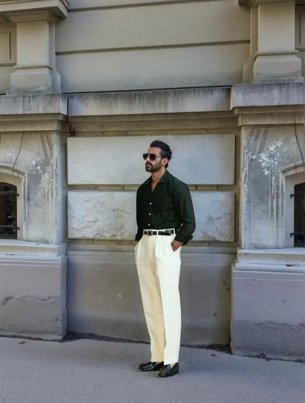 Location - City Street Stone Wall