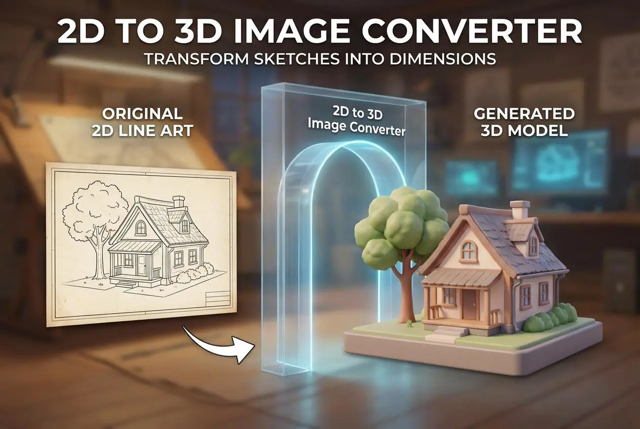 2d to 3d image converter by weshop ai 