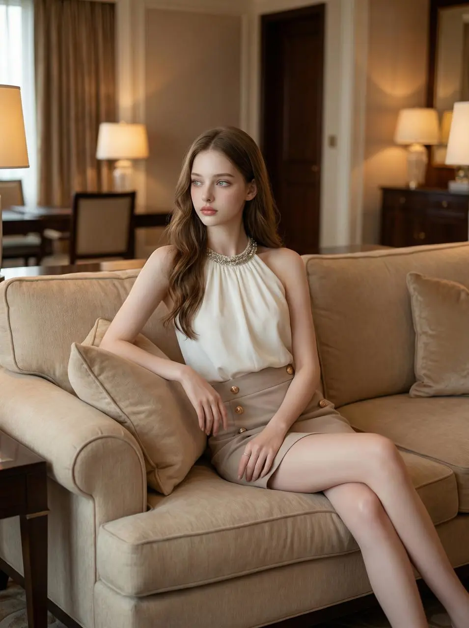 photo de femme en bikini par l'IA de WeShop AI