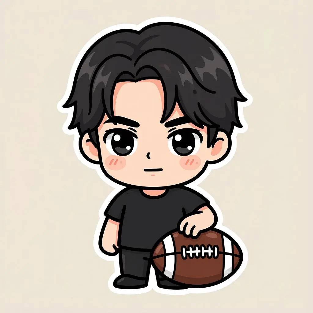 cada personaje de fútbol chibi