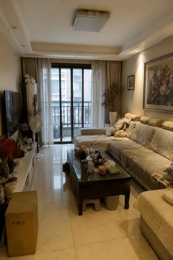 living room design by weshop ai