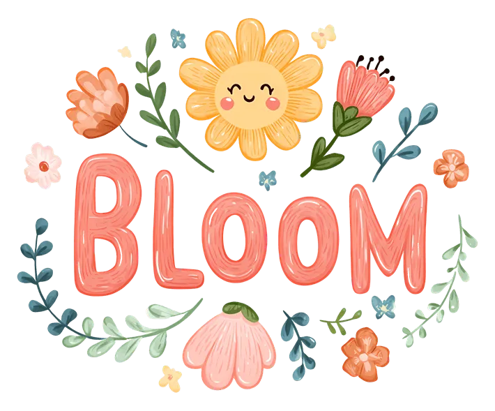 Official transparent-layer input containing the word BLOOM