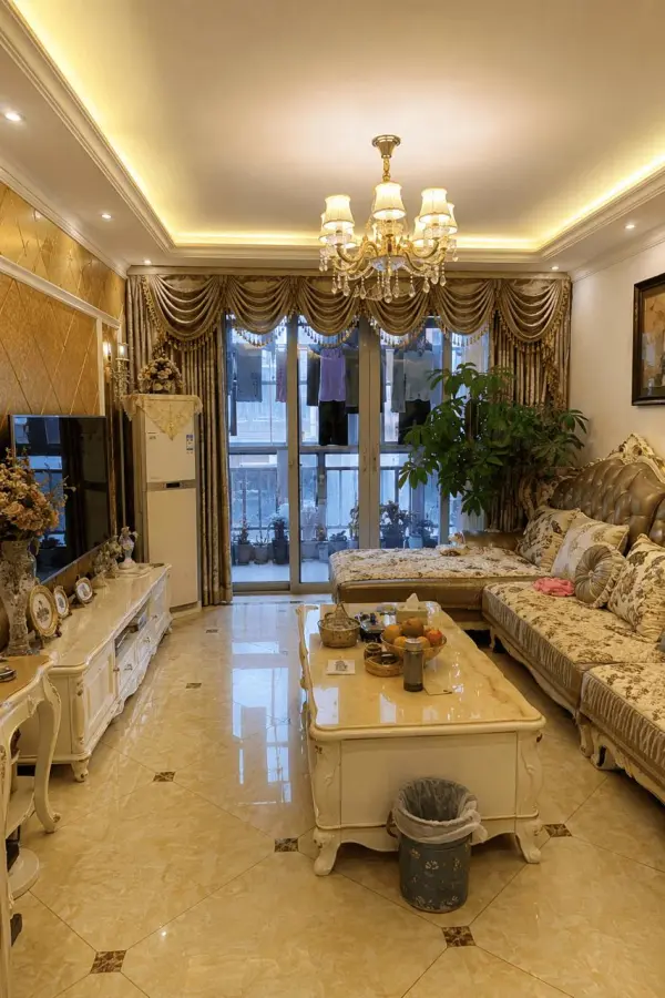 living room design by weshop ai
