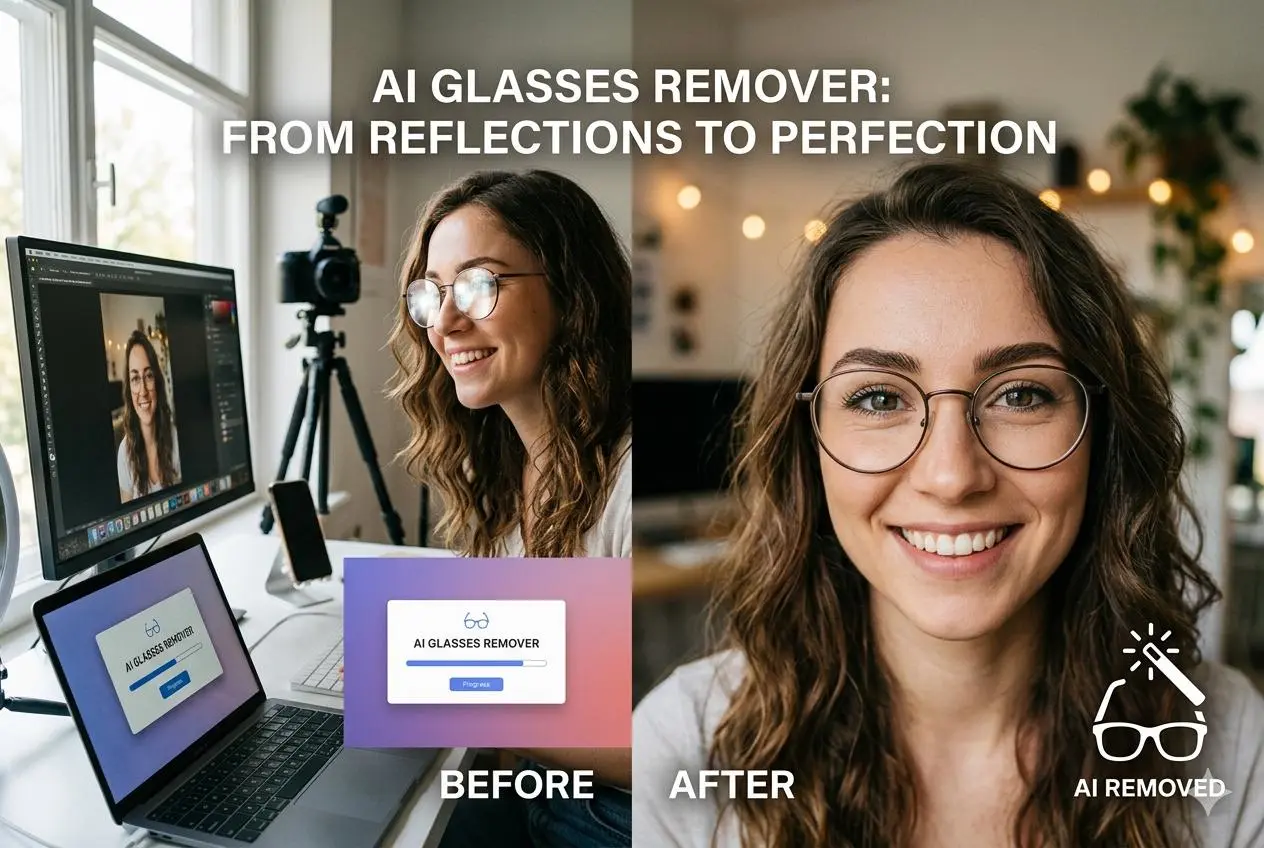 glasses remover from photo by weshop ai