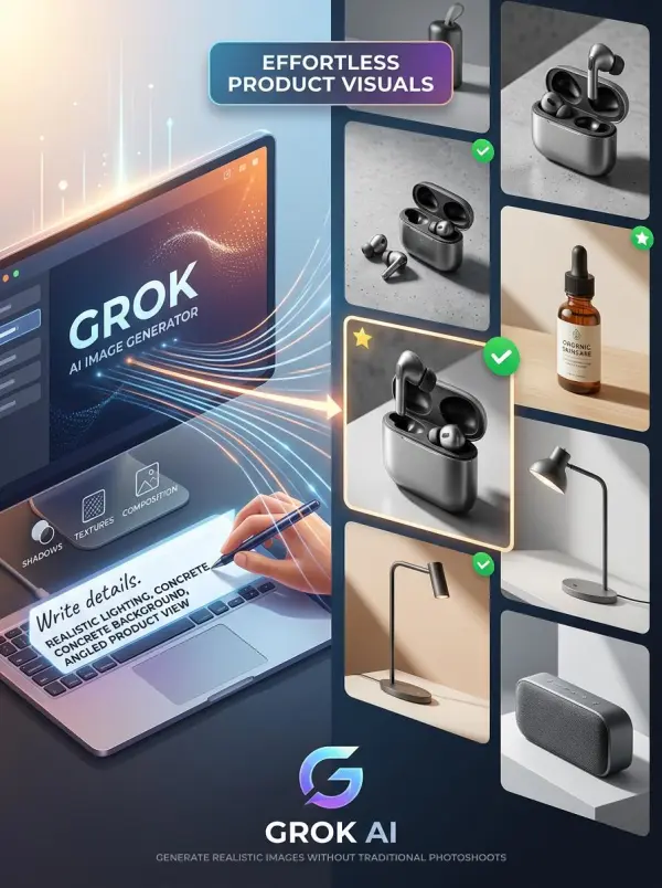 WeShop AI가 제작한 Grok Imagine AI 이미지