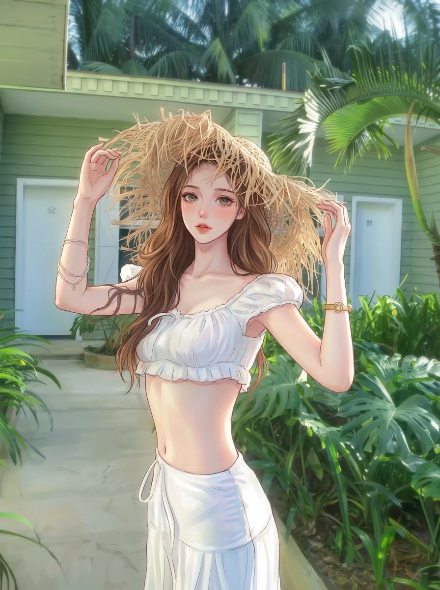 cute anime girl ai bikini by weshop ai