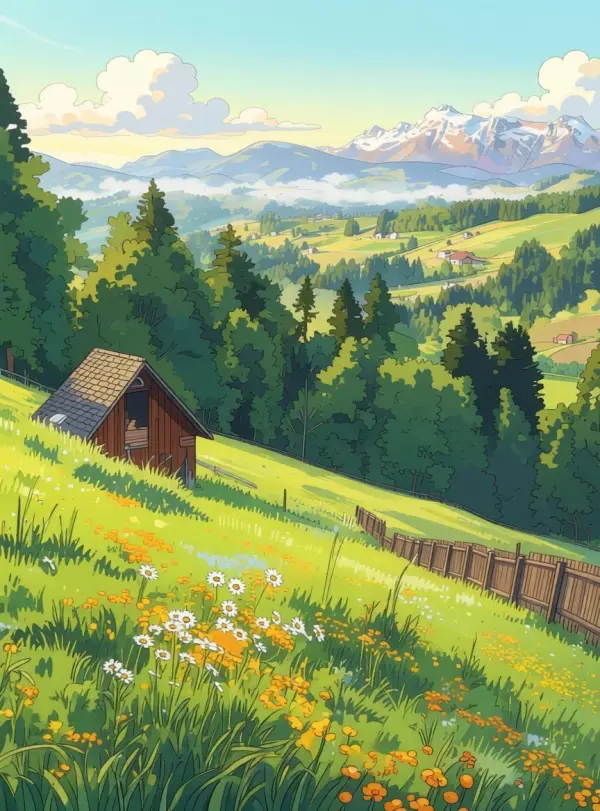 ghibli art create by weshop ai 