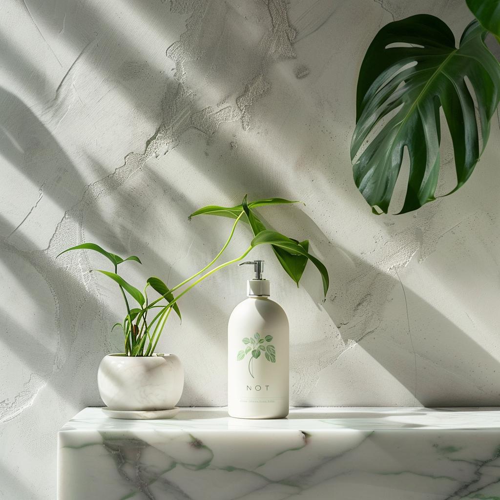 Location - Marble and Green Plants