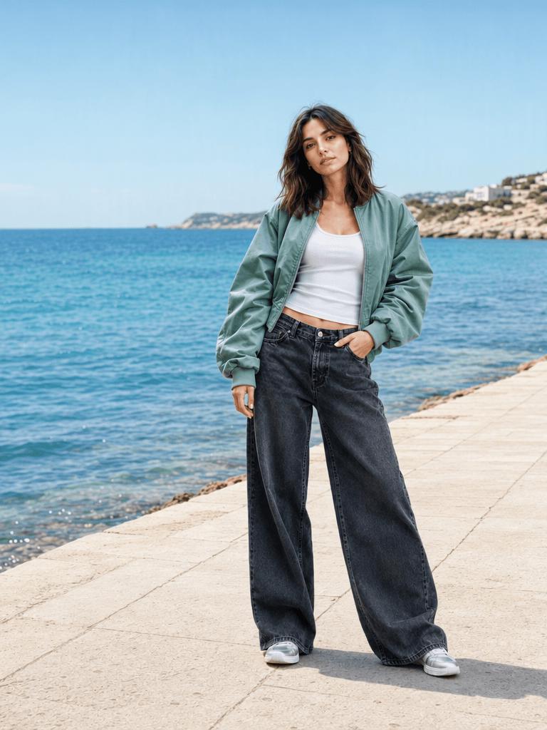 Mediterranean background replacement using one of the top 10 prompts for photo editing