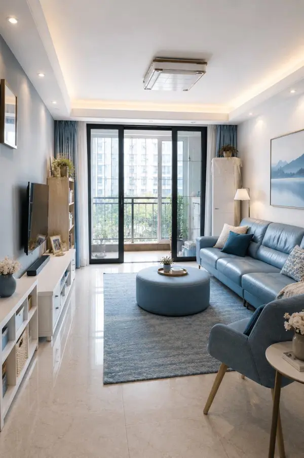 living room design by weshop ai