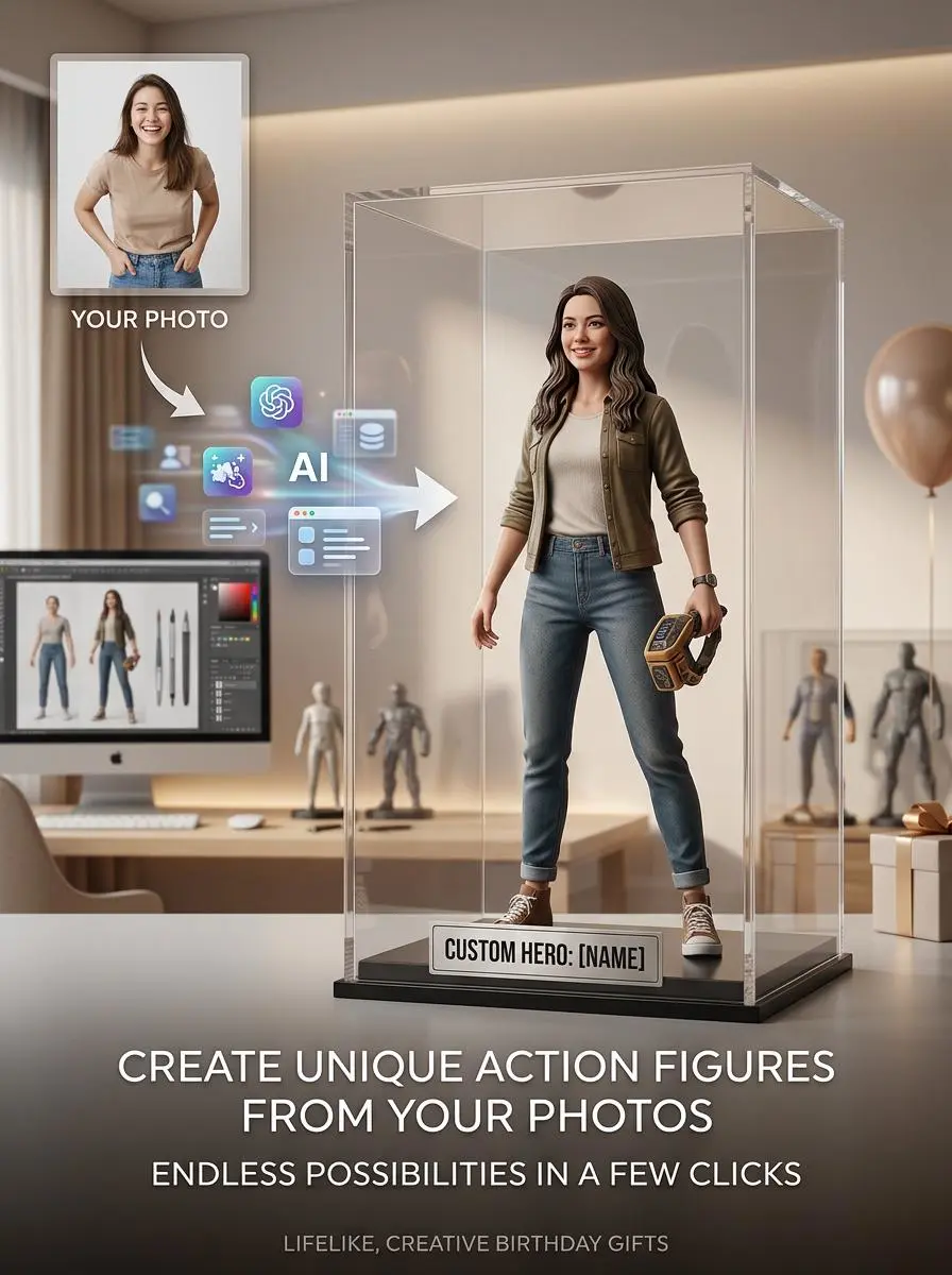 figura de acción IA por WeShop AI