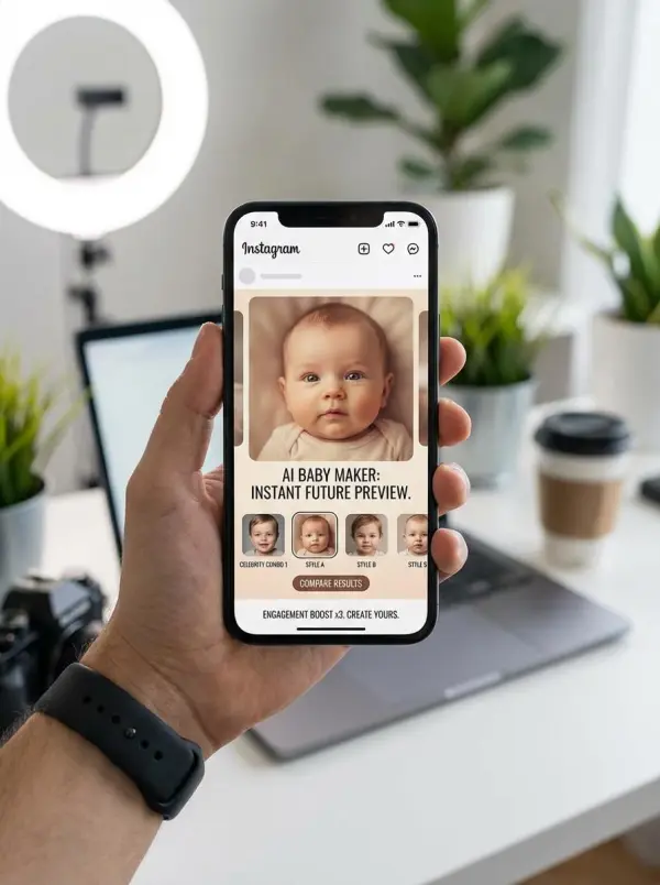 Baby-Gesicht-Generator von WeShop AI