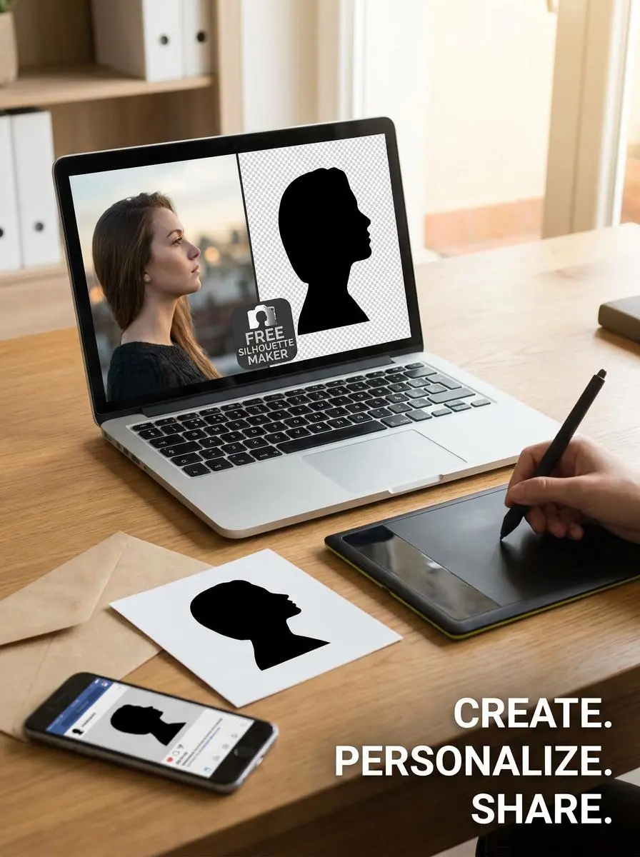 pembuat siluet gratis oleh weshop ai