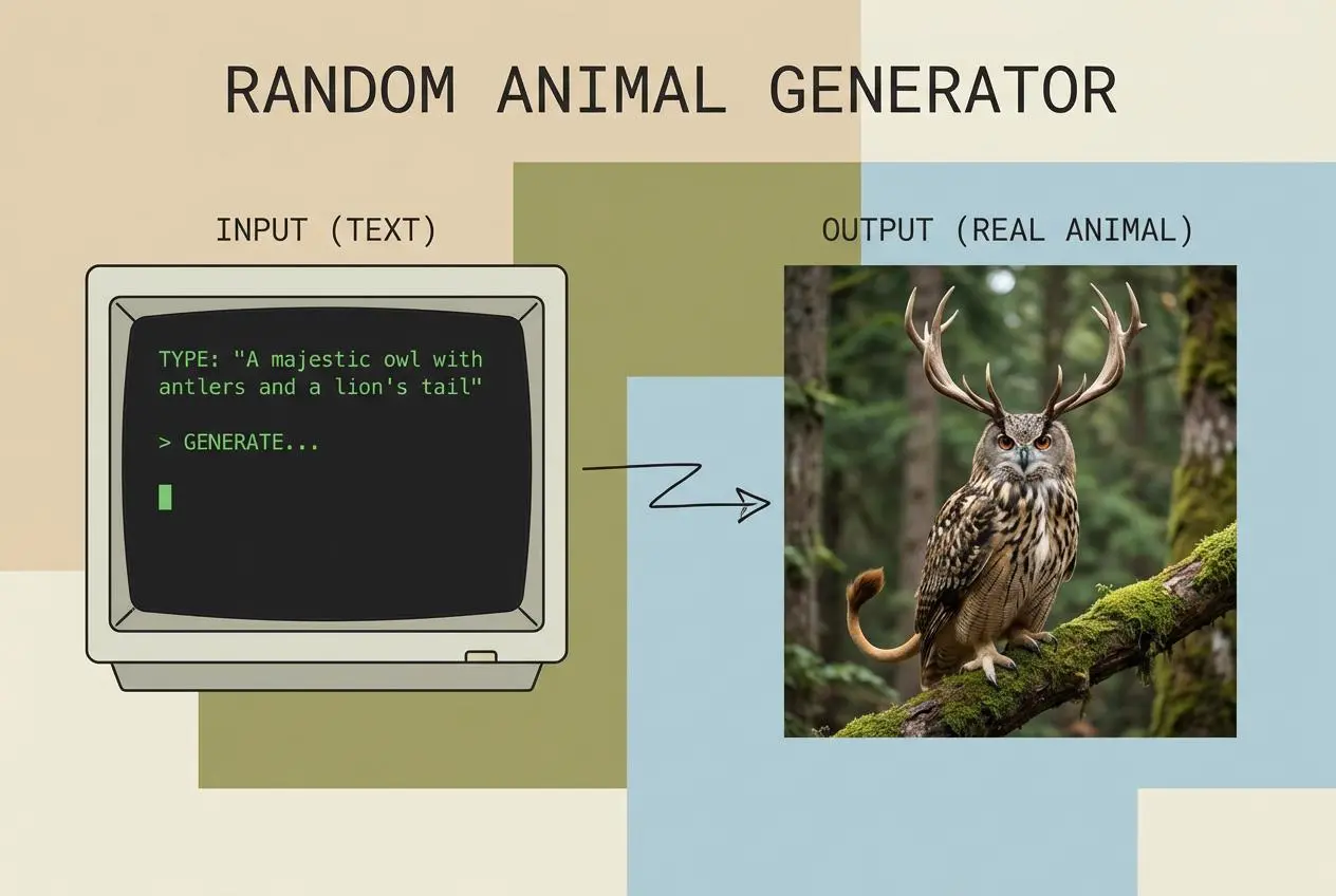 random animal generator by weshop ai 