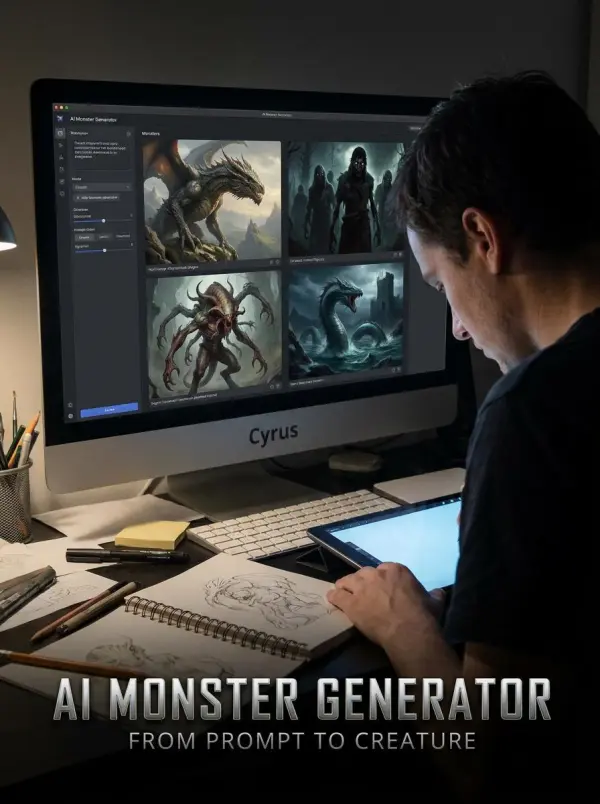 monstro de IA por WeShop AI