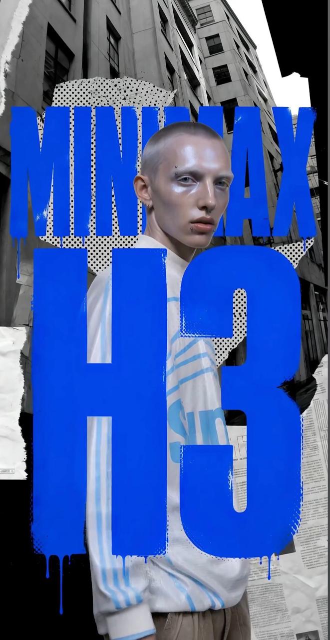 Blue MINIMAX H3 portrait layout