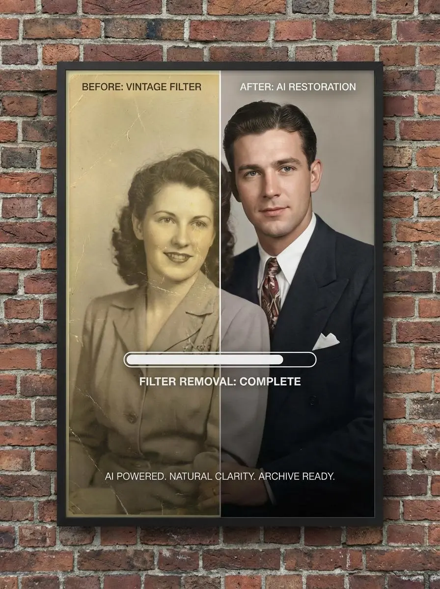 remove filter from photo
 by weshop ai 