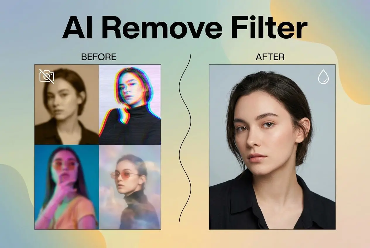 remove filter from photo by weshop ai