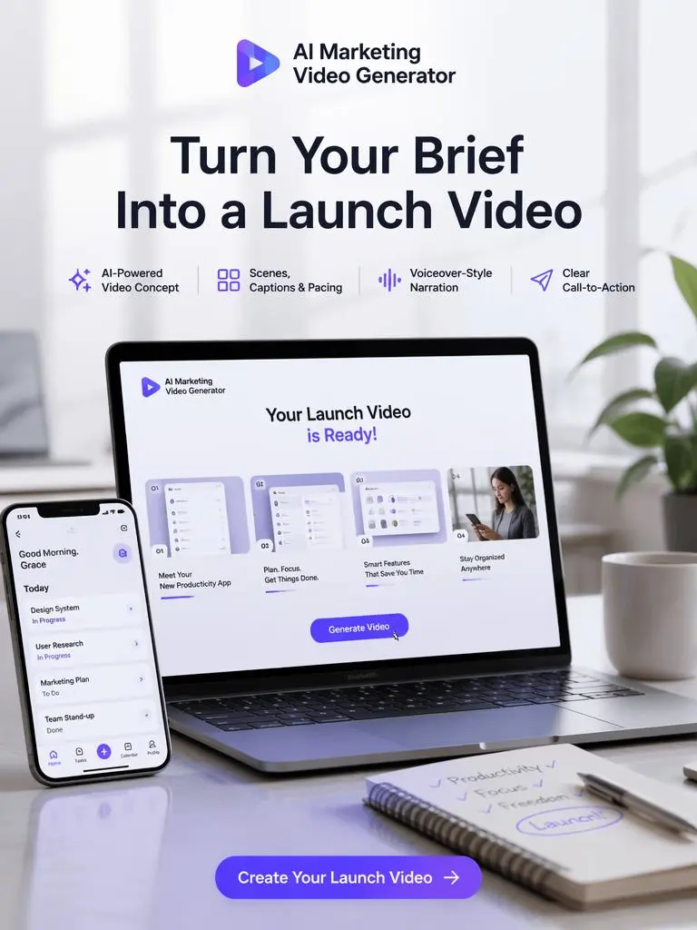  AI Marketing Video Generator 