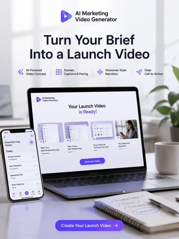  Générateur de vidéos marketing par IA 